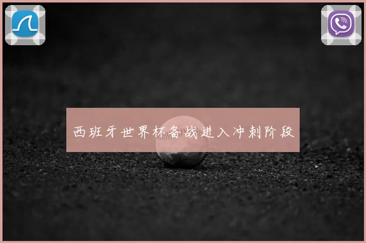 西班牙世界杯备战进入冲刺阶段